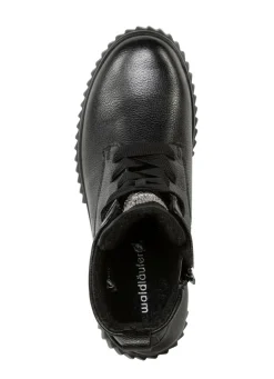 Waldläufer Schnür-Bootie mit effektvollen Glitzer-Steinchen