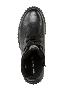 Waldläufer Schnür-Bootie mit effektvollen Glitzer-Steinchen