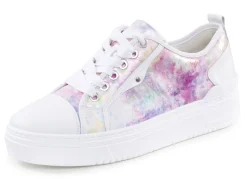 Waldläufer Schnür-Sneaker mit verspieltem Druck