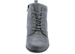 Waldläufer Schnür-Stiefelette mit floraler Prägung