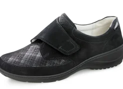 Waldläufer Slipper mit Stretchmaterial im Ballenbereich