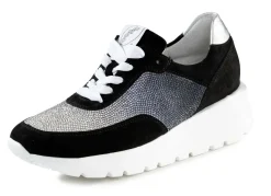 Waldläufer Sneaker mit farbverlaufenden, funkelnden Glitzersteinchen