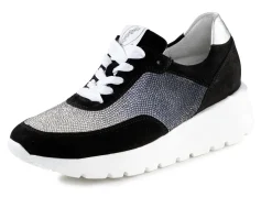 Waldläufer Sneaker mit farbverlaufenden, funkelnden Glitzersteinchen