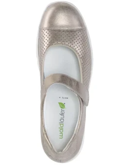 Waldläufer Spangenschuh aus teilweise gelochtem Leder