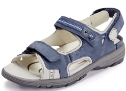Waldläufer, sportliche Damen-Sandalen, Weite H, mit herausnehmbarem Fußbett