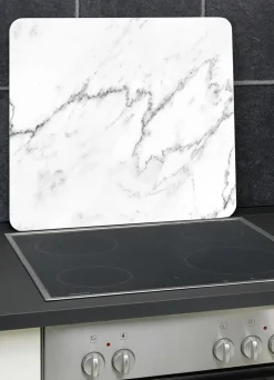 Wandblende aus Glas in Marmor-Optik