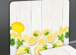 Wandblende aus Glas mit Zitronen-Motiv