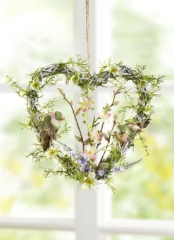 Wandherz in frühlingshafter Farbkombination