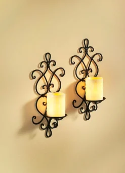Wandkerzenhalter aus Eisen