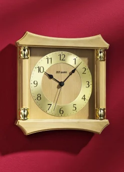 Wanduhr aus massivem Holz