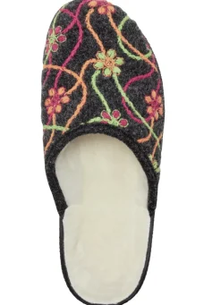 Warme Damen-Hausschuhe, mit Schurwolle