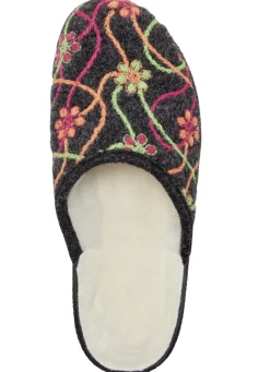 Warme Damen-Hausschuhe, mit Schurwolle