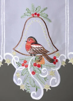 Weihnachtlicher Kurzstore mit hochwertiger Stickerei