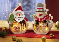 Weihnachts-Dekoration mit LED-Beleuchtung