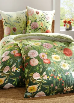 Wendebettwäsche-Garnitur aus Mako-Satin