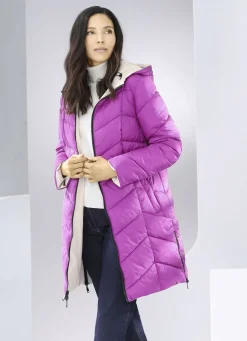 Wende-Kurzmantel mit fester Kapuze