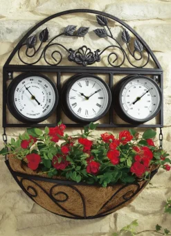 Wetterstation mit Pflanzschale