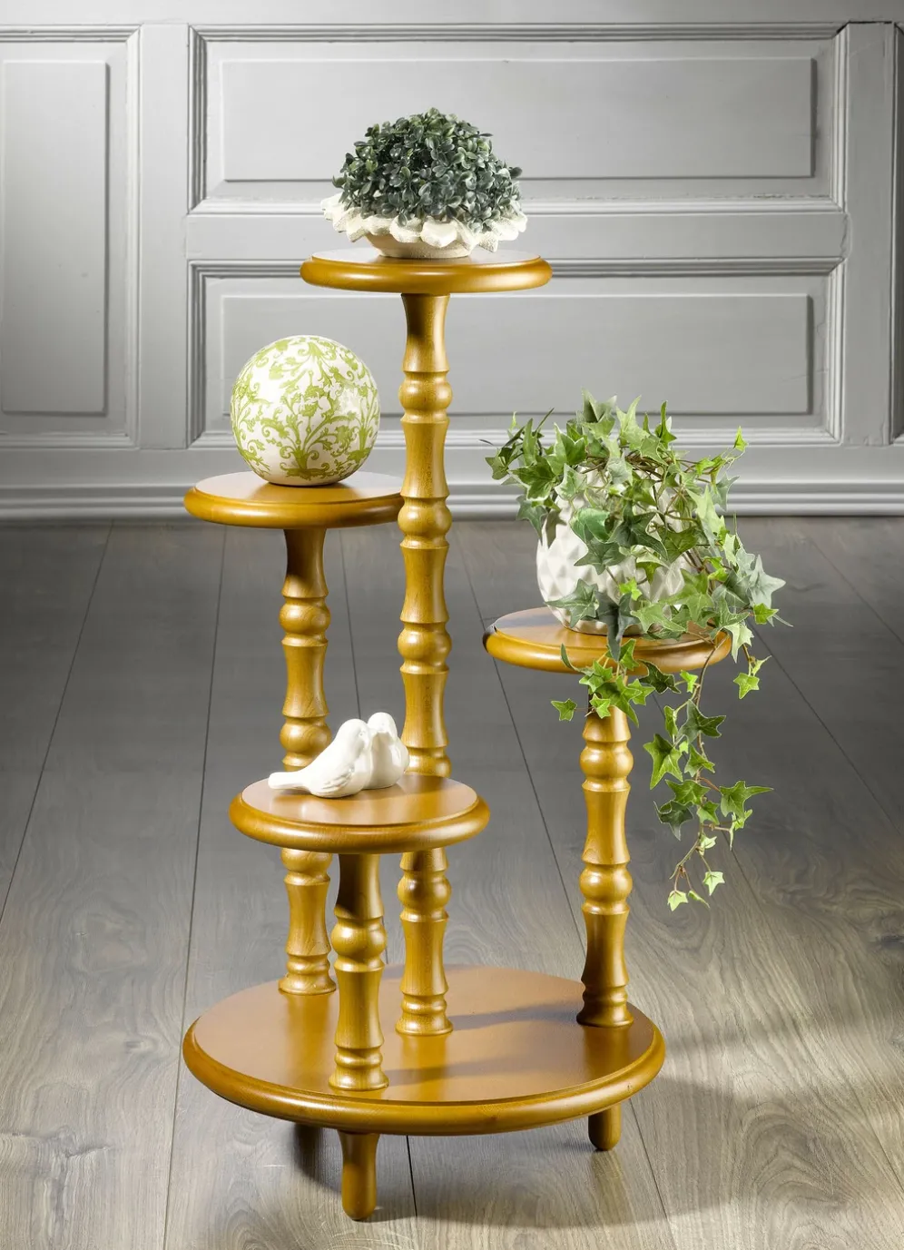 Wunderschöne Blumen-Etagere