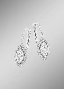 Wundervolle Ohrringe mit Brillanten und Diamanten