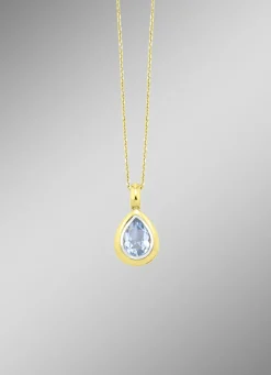 Wundervoller Tropfen-Anhänger mit Ankerkette