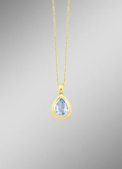 Wundervoller Tropfen-Anhänger mit Ankerkette