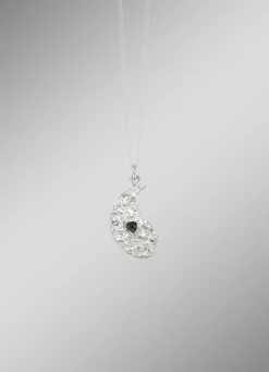 Yang-Anhänger aus rhodiniertem Silber