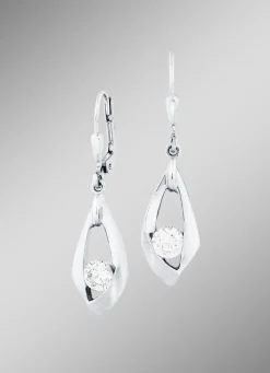 Zauberhafte Ohrringe mit synth. Zirkonia