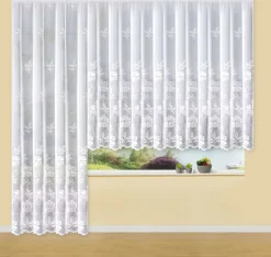 Zauberhafter Blumenfenster-Store in Jacquard-Qualität