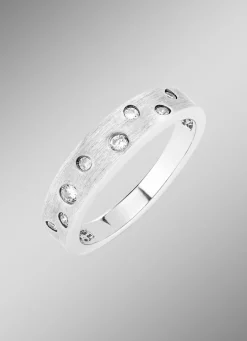 Zauberhafter Damenring mit synth. Zirkonia