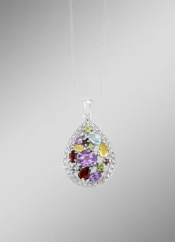 Zeitlose Schönheit: Garnitur mit Diamant und Edelsteinen