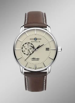 Zeppelin-Automatik-Herrenuhr mit Lederband