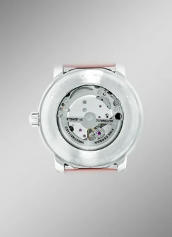 Zeppelin-Automatik-Herrenuhr mit Edelstahlgehäuse und Lederband