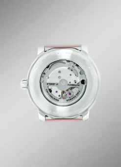 Zeppelin-Automatik-Herrenuhr mit Edelstahlgehäuse und Lederband