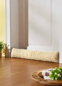 Zugluftstopper aus reiner Schurwolle