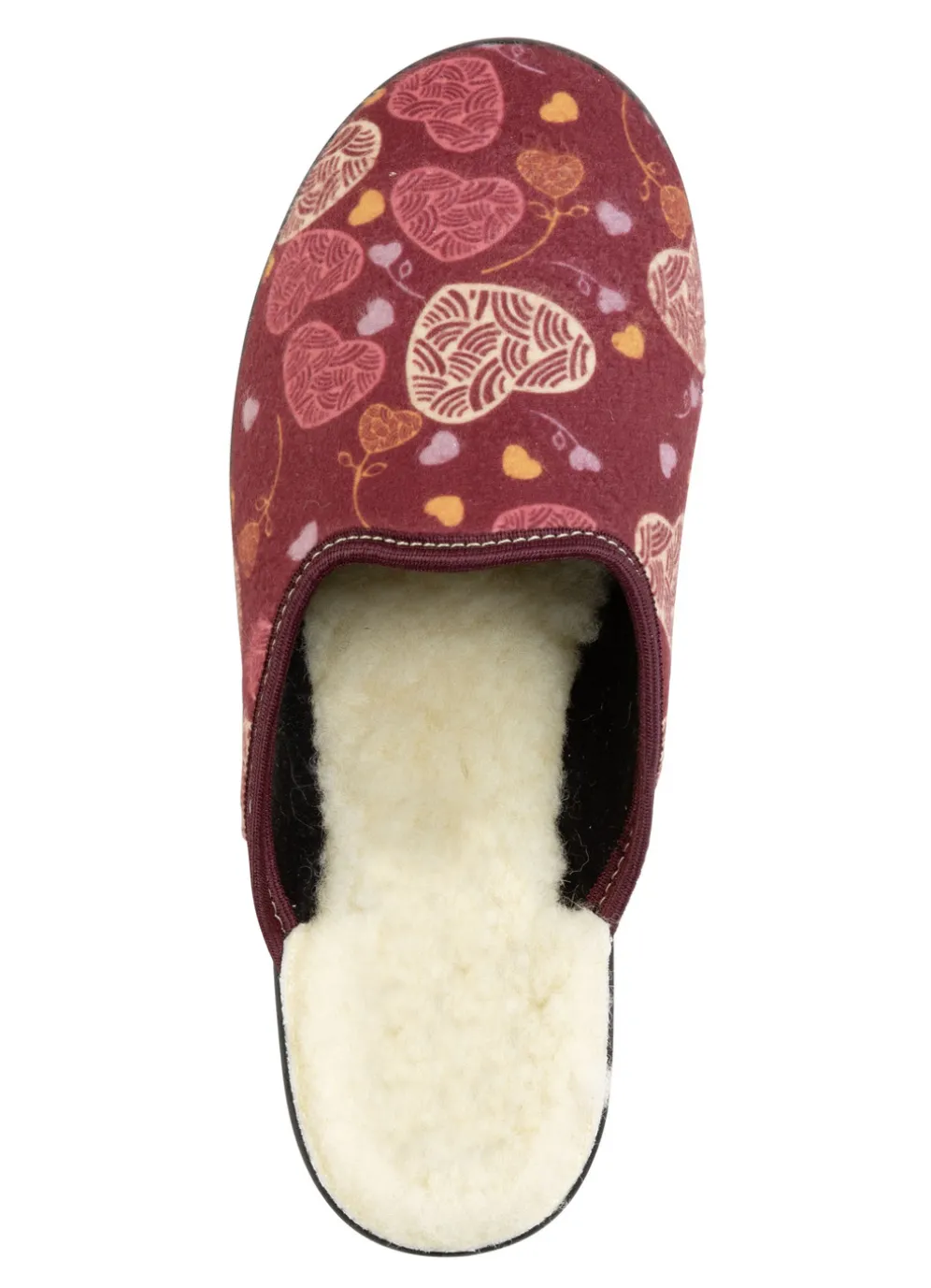 Zweierpack, gefütterte Damen-Hausschuhe, Weite H, mit Textildruck
