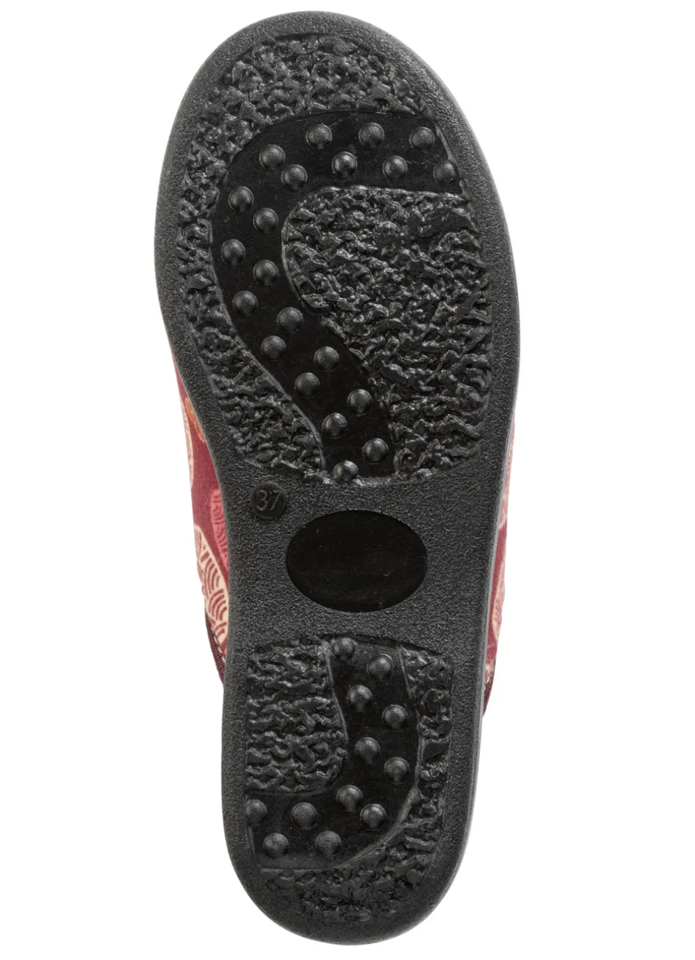 Zweierpack, gefütterte Damen-Hausschuhe, Weite H, mit Textildruck