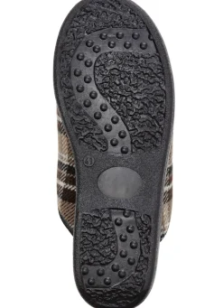 Zweierpack, gefütterte Herren-Hausschuhe, mit Wolle