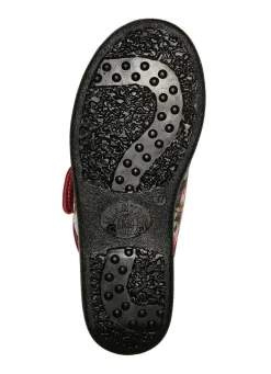 Zweierpack, klassische Damen-Hausschuhe, Weite H, mit Klettverschluss