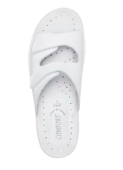 Zweierpack klassische Damen-Pantoletten, Weite H, mit Klettverschluss