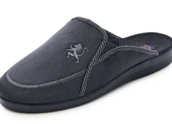 Zweierpack, klassische Herren-Hausschuhe, Weite H, mit Gummizug