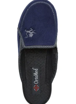 Zweierpack, klassische Herren-Hausschuhe, Weite H, mit Gummizug