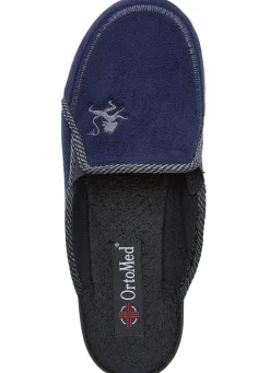 Zweierpack, klassische Herren-Hausschuhe, Weite H, mit Gummizug