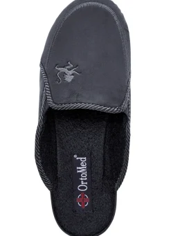 Zweierpack, klassische Herren-Hausschuhe, Weite H, mit Gummizug