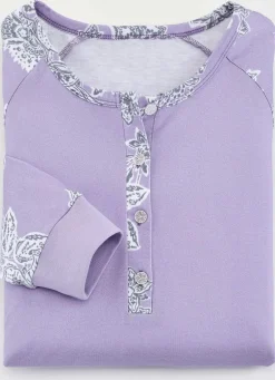 Zweierpack Nachthemden, knielang mit Knopfleiste