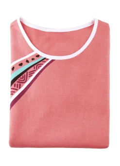 Zweierpack Nachthemden, kürzer geschnitten aus Baumwolle