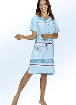 Zweierpack Nachthemden mit platziertem Druck vorne