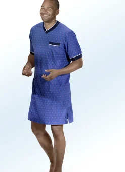 Zweierpack Nachthemden mit V-Ausschnitt und Seitenschlitz