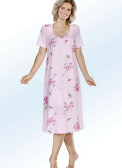 Zweierpack Nachthemden mit kurzen Ärmeln und Spitze