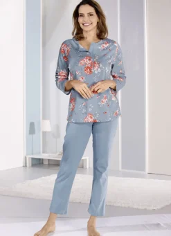 Zweierpack Schlafanzüge mit langen Ärmeln und langer Hose