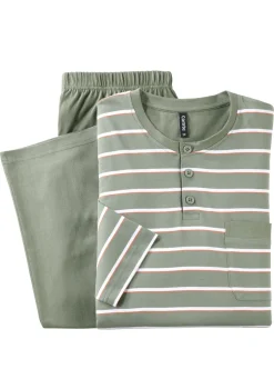 Zweierpack Schlafanzüge mit Knopfleiste und offenen Abschlüssen